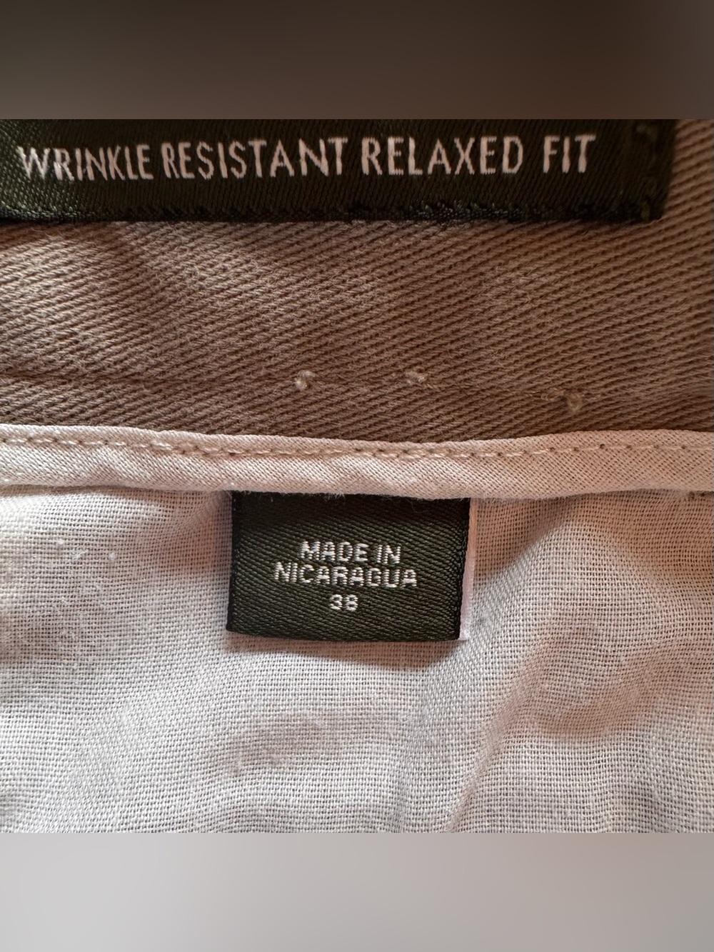 Eddie Bauer Men's Tan Pleated Chino Pants - Picture 4 of 11